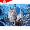 Diamond Painting Castle Winter 5D DIY Cross Stitch Full Display Diamond Embroidery