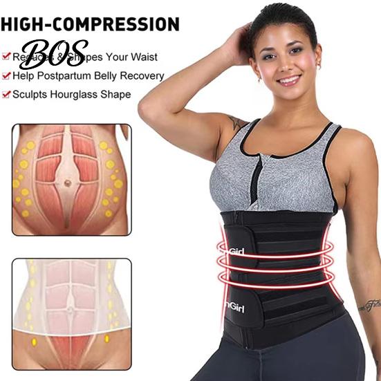 Sauna Slimming Belt Women Waist Trimmer with Zipper, Trainer Sweat Band Stomach Abdominal Compression Wrap Wrap, Enhancing Lower Belly Fat Back