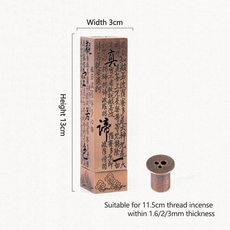 1Pc Vertical Separate Incense Holder Alloy Buddhist Sutra Incense Stick Burner Home Office Lucky Decoration Zen Ornament Burners