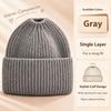 Windproof Knitted Hat Keep warm Winter Hat Fashion High Ponytail Beanie Hat  Women And Girls