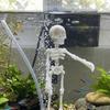 Plastic Dancing Skeleton Aquarium Ornament Movable Oxygen Skeleton  Aquariums Enthusiasts