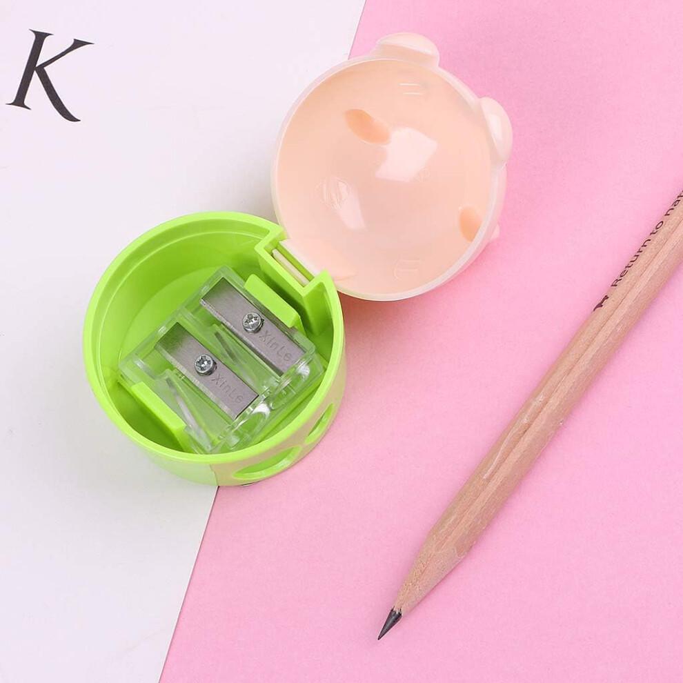 Cute Pencil Sharpener for Students Handheld Easy to Use for Preschool Nursery Primary School Gift Portable Design