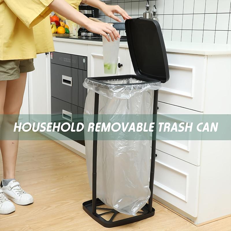 1PC Adjustable Height Camping With Manual Height Adjustment Office Expandable Kitchen Collapsible Trash Can Durable