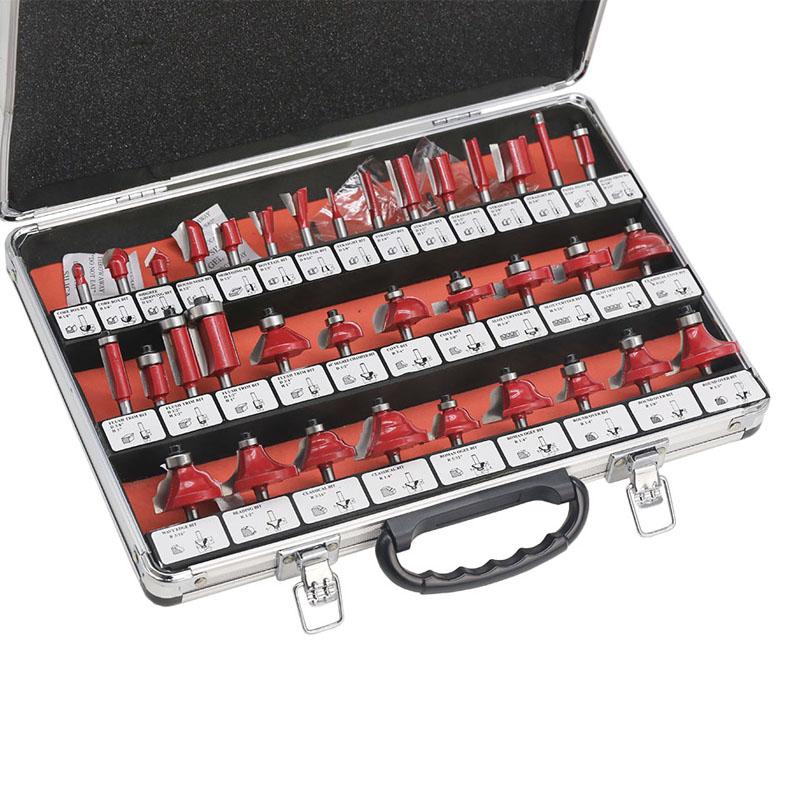 35 шт. 6 мм 8 мм набор фрез из карбида вольфрама с хвостовиком, деревообрабатывающий резак, нож для обрезки, формовочное фрезерование