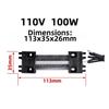 113*35*26мм Изоляционно-термостатический 12В/24В/110В/220В 100Вт PTC Керамический Воздухонагреватель Нагревательный Элемент