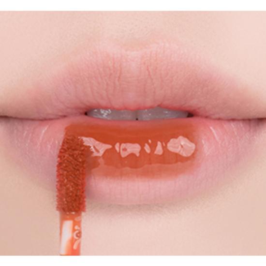 rom&nd Juicy Lasting Tint 12 Apple Brown — Warm Apple-Brown Glossy Long-Lasting Lip Tint