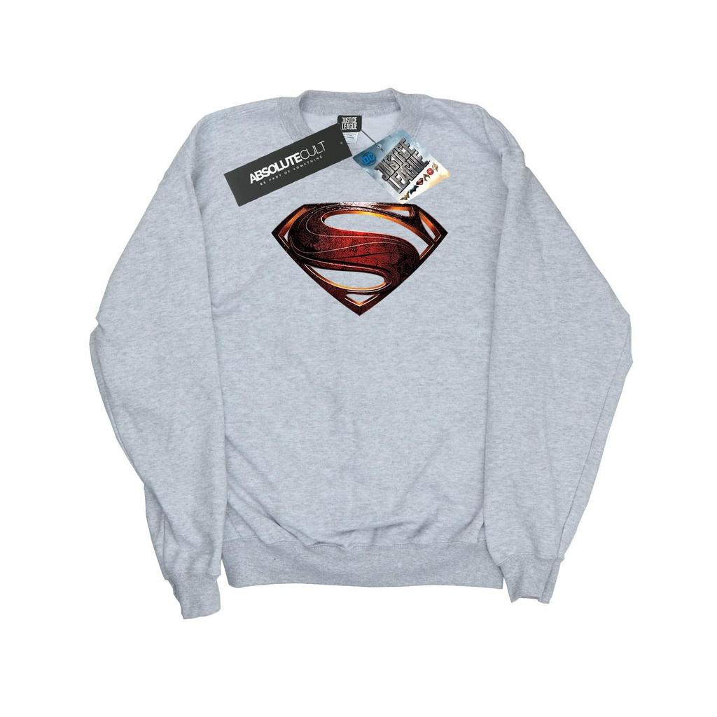 DC Comics Womens/Ladies Justice League Movie Superman Emblem Sweatshirt