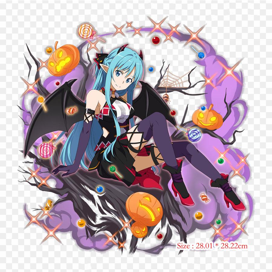 Membrane Winged Insect Kirito Asuna Iron On Patches For Clothing Applique Stickers On Clothes Heat-Sensitive Custom Patch