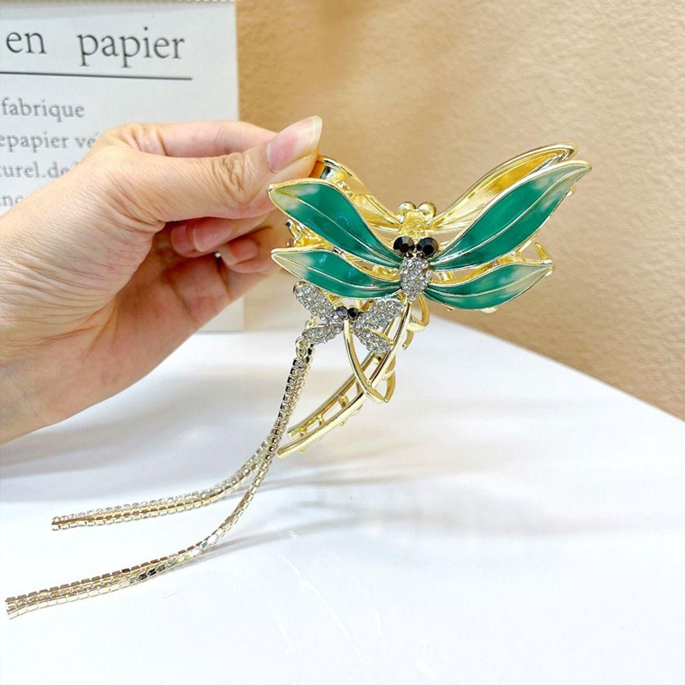Hair Claw Korean Style Hair Clip Dragonfly Hair Claw Hair Accessories Women Crab Clip
