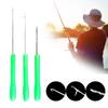 3Pcs Bait Boilie Drill Stringer Hook Needle Portable Carp Fishing Splicing Needle Bait Drill Needle Baiting Rig Needles