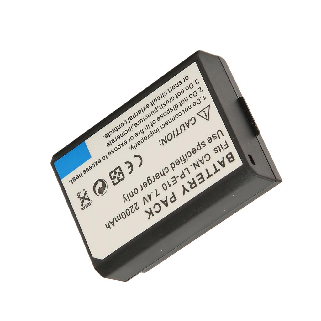 LP E10 Lithium Ion Battery Professional 7.4V 2200mAh Camera Replacement Battery for 1300d 1100D