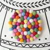 Handmade Rainbow Felt Coasters, Absorbent Wool Coasters for Drinks, Colorful Felt Ball Coasters for Home Bar Decor, 1pc