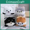 Charming Flippable Dog And Cat Plush Toy Keychain Cute 10cm Doll With Pp Cotton
