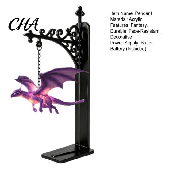 Fantasy Theme Gift Magical Flying Dragon Bookshelf Lamp, Warm Hanging Night Light, Desk Wall Ornament Reading Nook Decor, Unique for Lovers