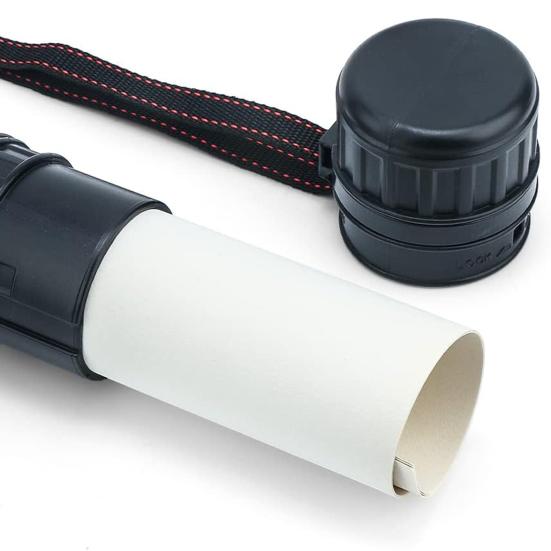 Держатель тубы для хранения плакатов с плечевым ремнем. Выдвижная трубка большой емкости для черчения документов.