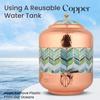 Медный молоток, резной диспенсер для воды, матка, сосуды, горшок, контейнер с краном из нержавеющей стали, 11 литров, аюрведические преимущества для здоровья, йога, медь