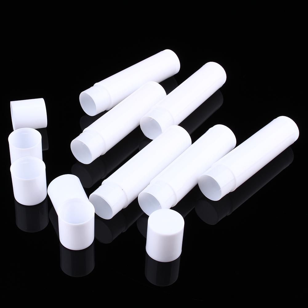 Lot 100PCS 5ml Clear Black White Empty Lipstick Lip Balm Container Tube
