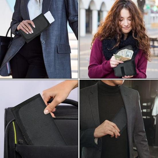 Складной кошелек с 6 карманами на молнии, водонепроницаемая портативная сумка для хранения денежных средств, билетов, денег для отпуска, сумка для покупок