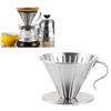 Нержавеющая сталь Pour Over Coffee Dripper Cone Filter Cup Stand Coffee Machine Accessories Home