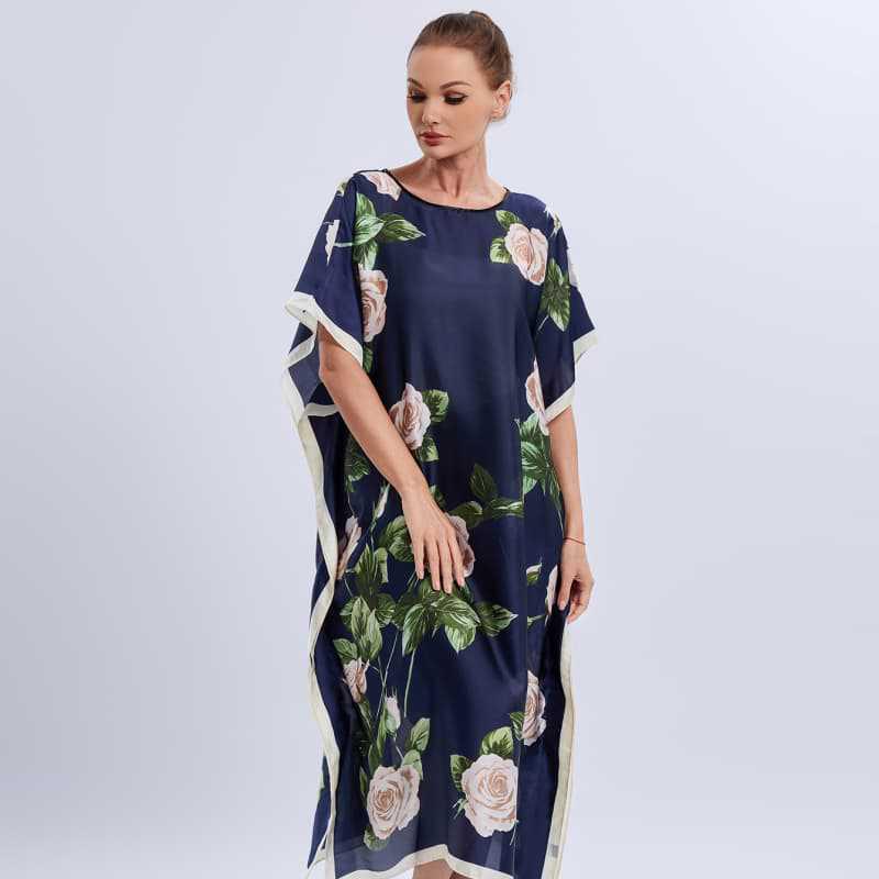 Leopard Print Abaya: Plus Size Pullover Shawl Dress