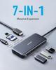 Адаптер-хаб Anker с 4K 100 Вт, два порта данных 5 Гбит/с, MicroSD, SD-карта, совместим с MacBook, MacBook и другими, PowerExpand+ 7-в-1 USB-C HDMI, Питание,
