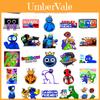 Яркие 50 шт. Водонепроницаемые наклейки Roblox Rainbow Friends для чемодана