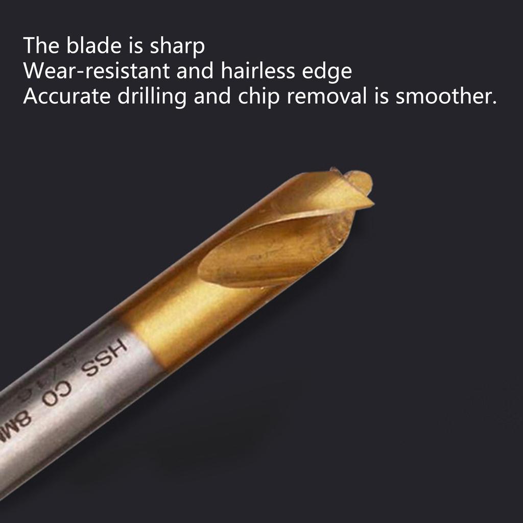 Набор сверл HSS CO Cobalt для закаленных металлов, сверла для удаления точек сварки, сверла с титановым покрытием