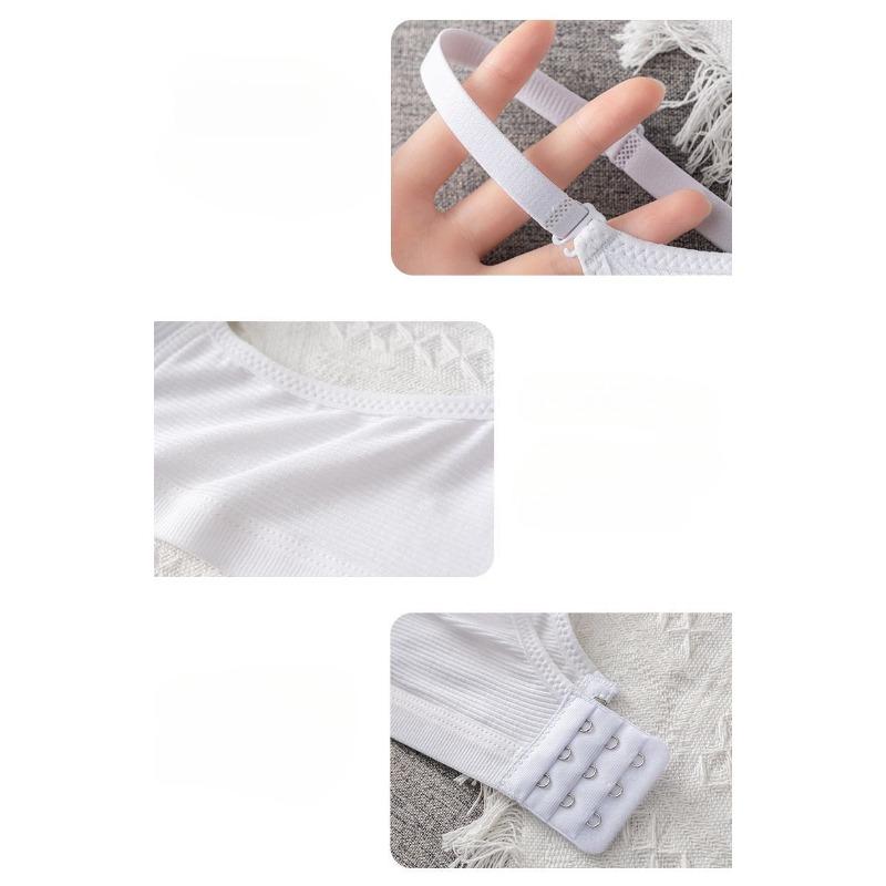 Маленькая грудь, собранная без стального кольца, нижнее белье, женский тонкий бюстгальтер, однотонный, для подростков, для определенного периода развития, мягкий, удобный, дышащий