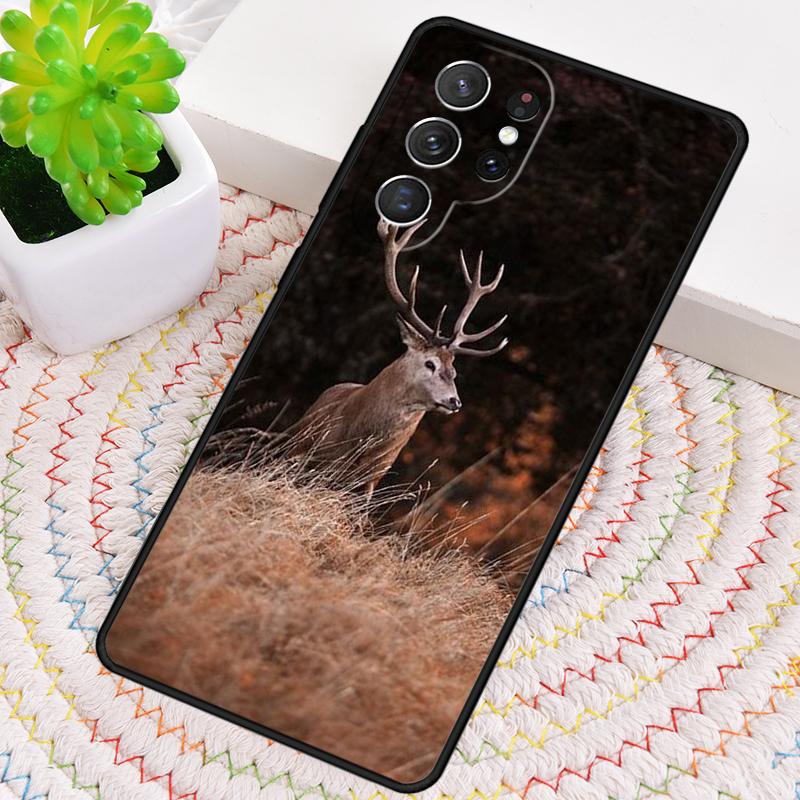 Чехол из ТПУ для телефона Samsung Galaxy note 10 pro S26 S25 S24 S23 S22 Ultra Plus S21 FE S20 с изображением самца оленя и природы