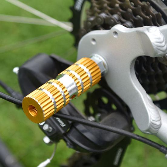 1 пара Нескользящие канавки Высокая несущая способность Высокая твердость Велосипедные задние педали Алюминиевая опора для ног