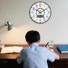Kids Wall Clock 12" Colorful Teaching Time Easily Silent for Classroom Playroom
