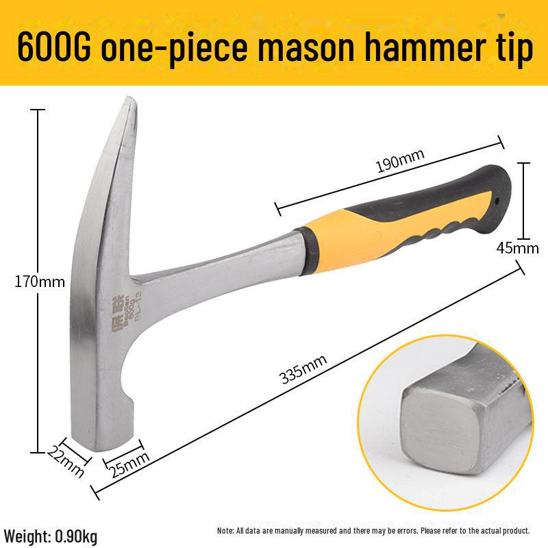 Compact Multifunctional Hammer: Claw, Woodworking, Nailing, Safety & Nail-Pulling Tool