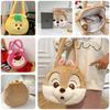 Pineapple Pup And Strawberry Bear Plush Cartoon Shoulder Bag Large Capacity Tote For Everyday Use