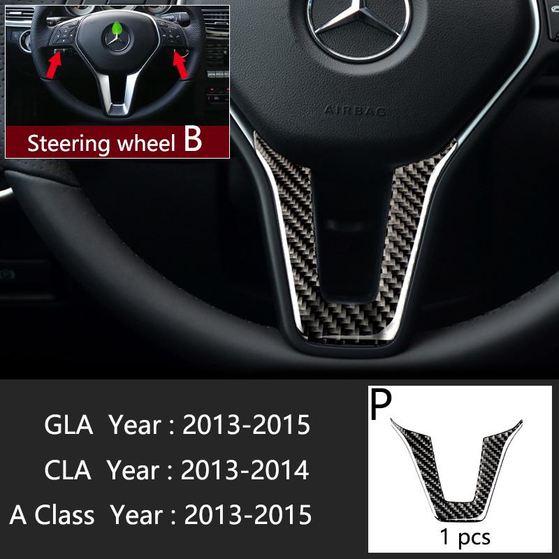 Автомобильный Стайлинг Карбоновая внутренняя панель кнопок Декоративная крышка Отделка Наклейка Рамка Для Mercedes Benz A Class W176 GLA X156 CLA