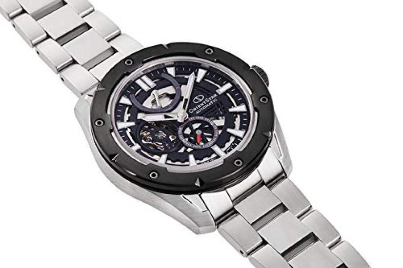 Orient Мужские автоматические часы Star RK-AV0A01B, Авангардный скелетон, Механические, Сделано в Японии, с 2-летней гарантией производителя, Открытое сердце, Черный