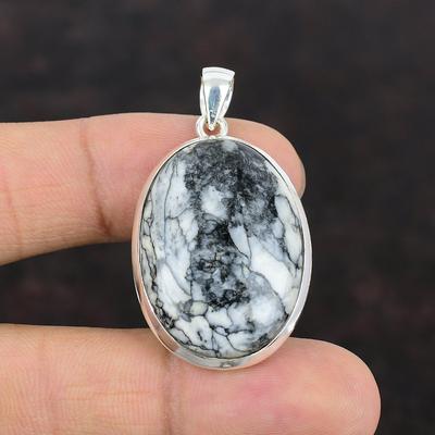 Подвеска из яшмы с пинолитом, драгоценный камень, кулон ручной работы, подвеска из стерлингового серебра 925 пробы, настоящая подвеска из яшмы с пинолитом, подарок для мамы, подвеска в стиле хиппи в стиле бохо