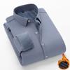 Autumn And Winter Men'S Plush Thickened/Regular New Long Sleeve Warm Shirt Formal Casual Business Shirt Thickened Top