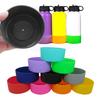 7.5/9cm Water Bottle Bottom Cover Thick Solid Color Elastic Flexible Anti-deformed Protective Silicone Heat Resistant Bottle Sleeve Cover