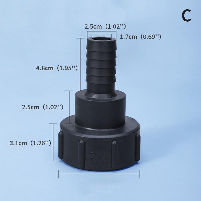 Адаптер для водяного бака IBC 1/2" - 2", адаптер для садового шланга, соединитель для крана, инструмент для установки