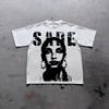 Harajuku Graphic Print T Shirts Y2k Tops Unisex Unisex High Street Oversized T Shirt Pro Choice Streetwear Vintage Tee Clothing