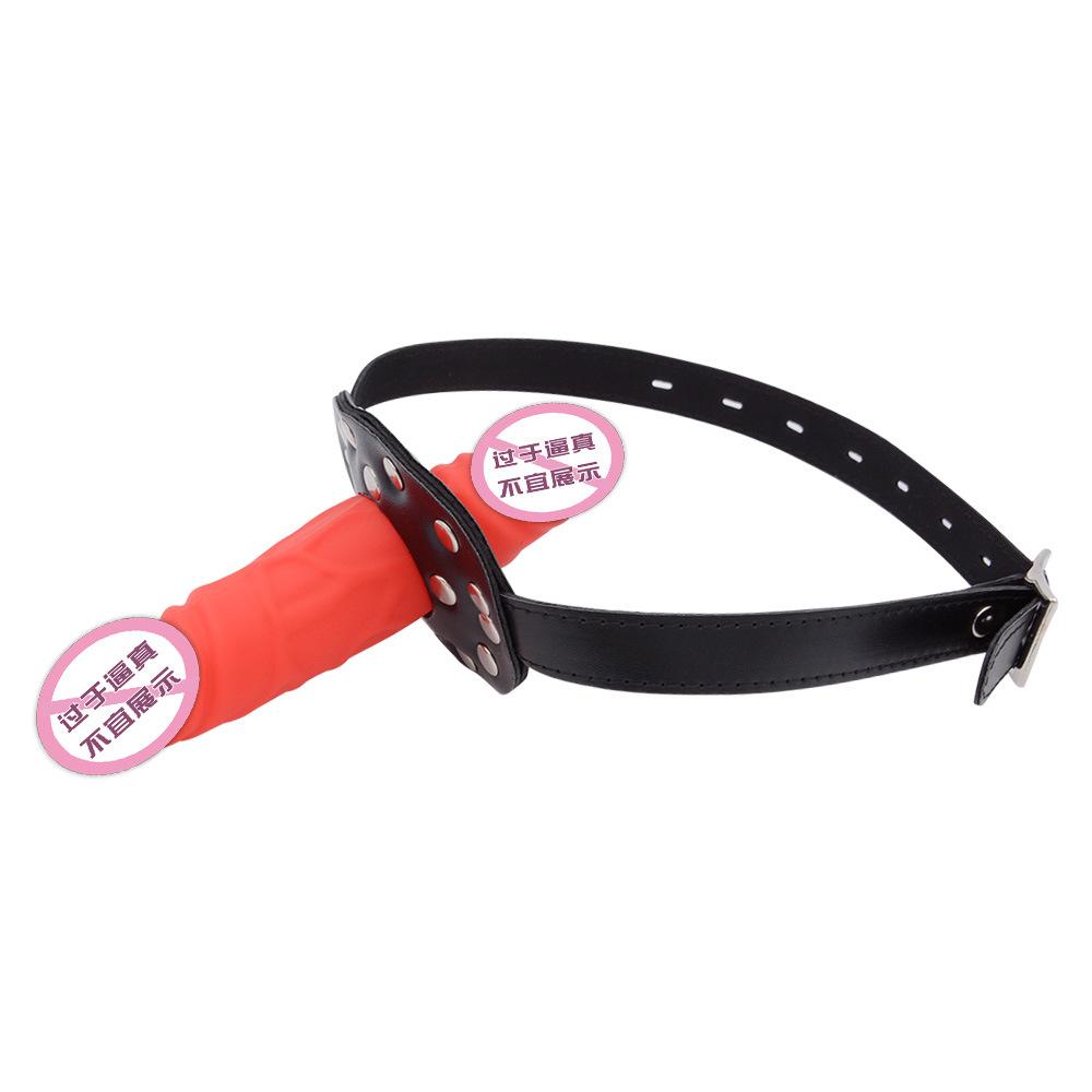 SM Двуглавый Силиконовый Дилдо Шариковый Кляп Глубокая Глотка Пенис Рот Шарик Пары Сексуальный Секс Продукт Гей Женщина Рабыня Обучение