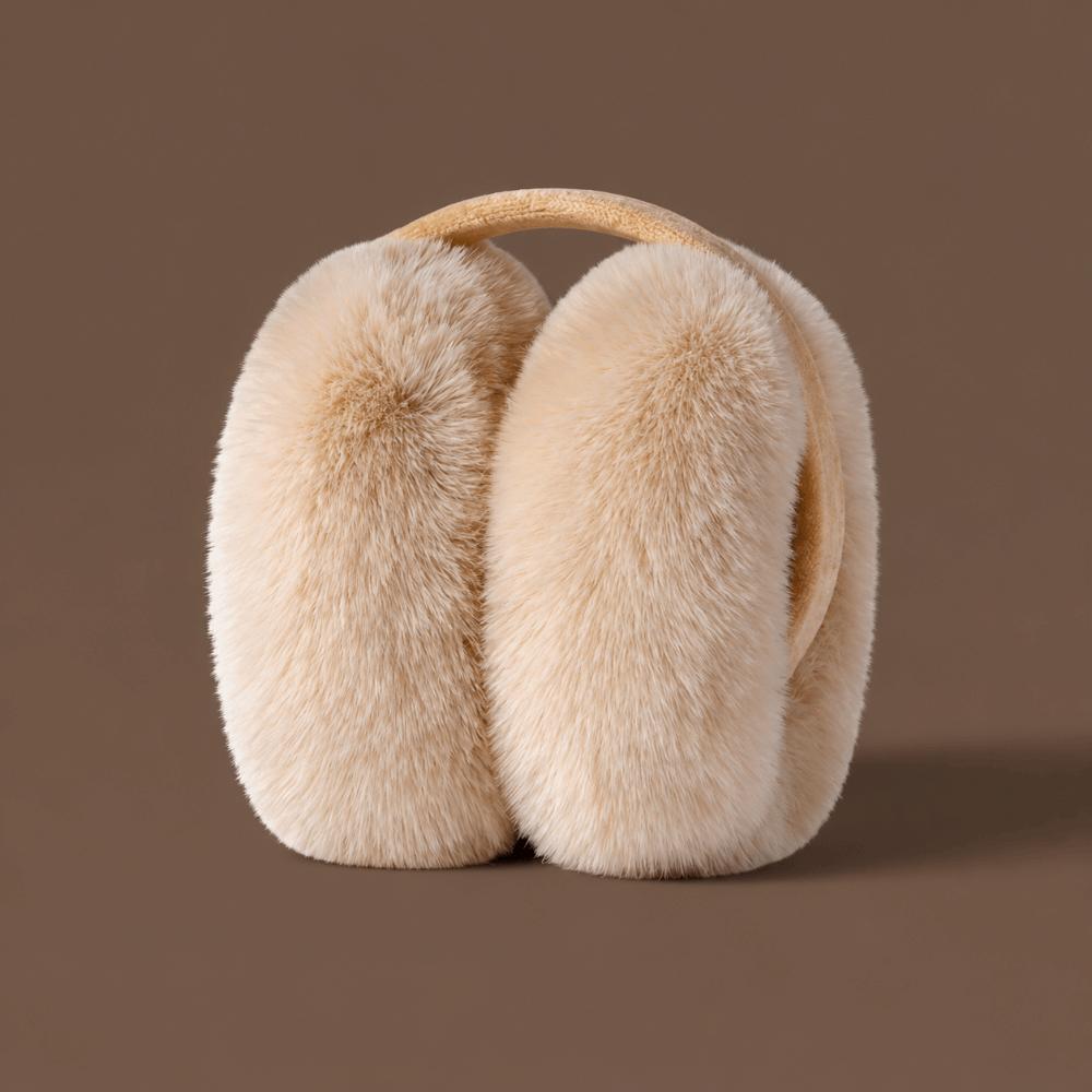 Faux Fur Winter Earmuffs Folding Ear Warmer Fashion Plush Earmuffs for Men Women