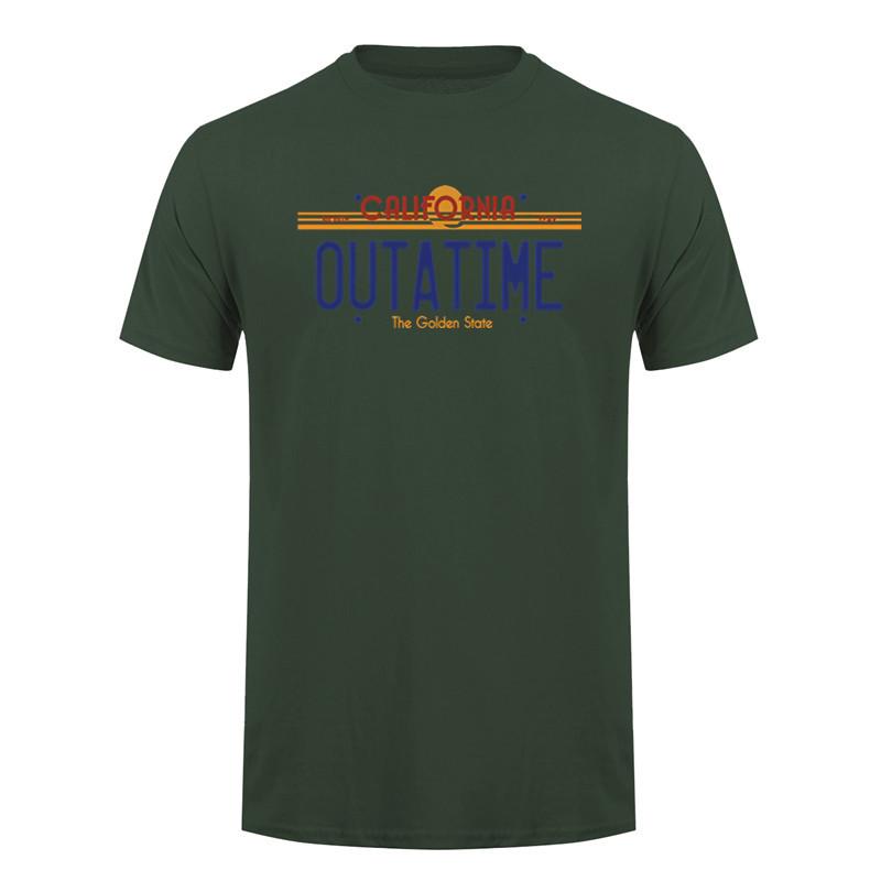 Back To The Future Outatime License Tshirt Cotton Unisex Unisex Short Sleeve T Shirts Dz070