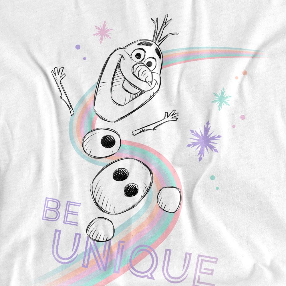 Frozen Womens/Ladies Be Unique Rainbow Olaf T-Shirt