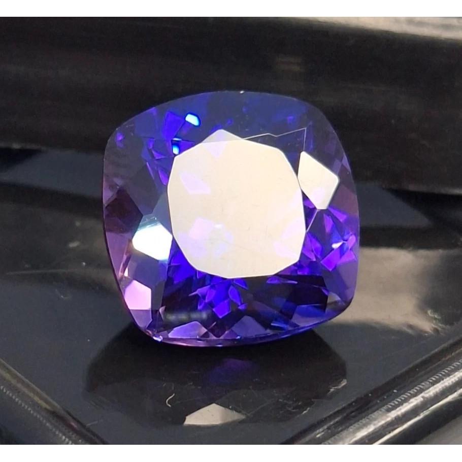 Certified Natural Purple Blue Tanzanite Cushion Cut 8-10 Ct Stunning Gemstone