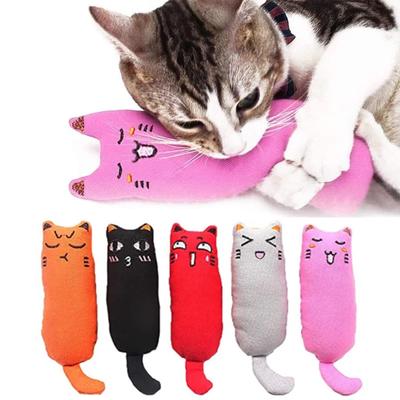 Новая игрушка-шелест с кошачьей мятой Товары для кошек Милые игрушки для кошек для котят Скрежещущая зубами кошка Плюшевая подушка для большого пальца Аксессуары для домашних животных