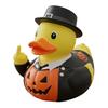 Halloween Middle Finger Duck Spooky Skull Bat Pumpkin Duck Figurine Resin Desktop Ornament for Holiday Home Office Decor