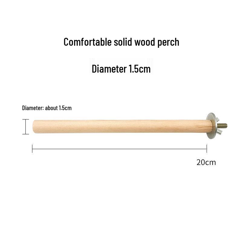 Parrot Tiger Skin Perch & Chewing Toy for Cockatiels & Budgies - Bird Claw Sharpening Stick
