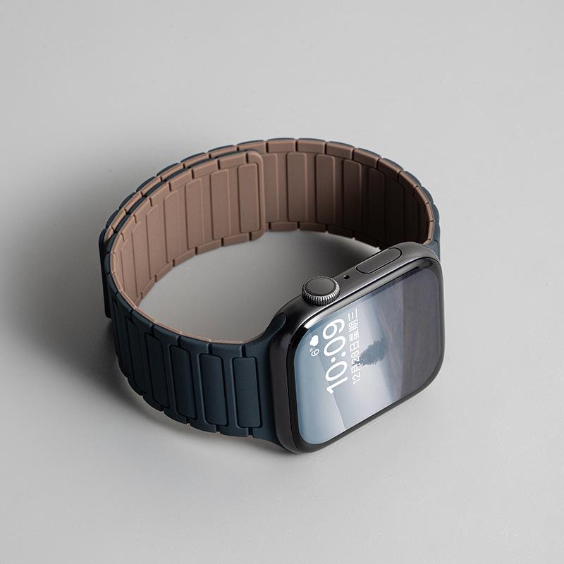 Силиконовый ремешок Jingyi для Apple Watch S7/S8/S9/S11 и iWatch10 с магнитной застежкой