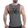 Summer Adult Men'S Outdoor Fitness Casual Sports Crew-Neck Vest Creative Bike 2d Print Breathable Quick-Drying Sleeveless Shirt